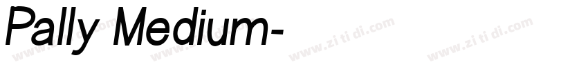Pally Medium字体转换